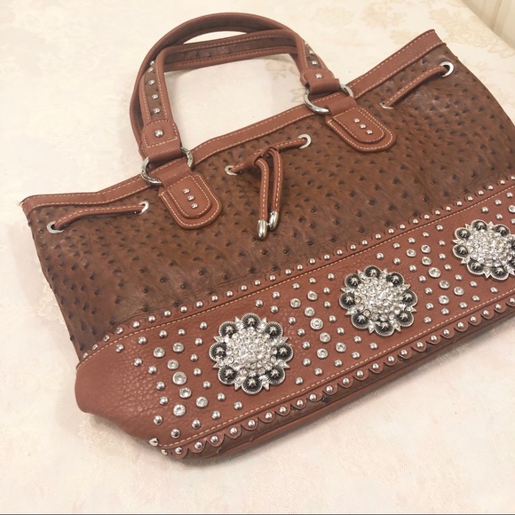Montana West Handbags - Montana West | Oversized Western Bag With Embellis